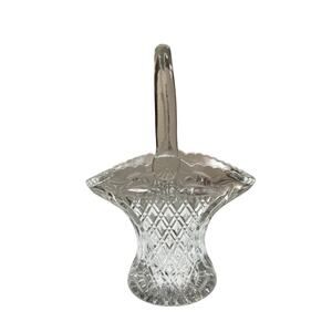 Crystal Easter Basket with Handle Center Piece 11" X 7.5"